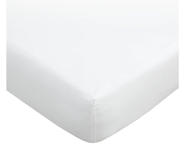 Cearceaf alb din bumbac egiptean cu elastic 90x190 cm – Bianca