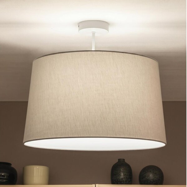 Brilagi - Lustru aplicat LED CERIA 1xE27/60W/230V, diametru 45 cm, alb/gri