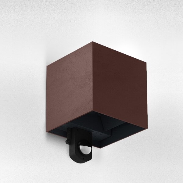 Brilagi - aplică de exterior LED cu senzor CUBE LED/6W/230V, maro, IP65