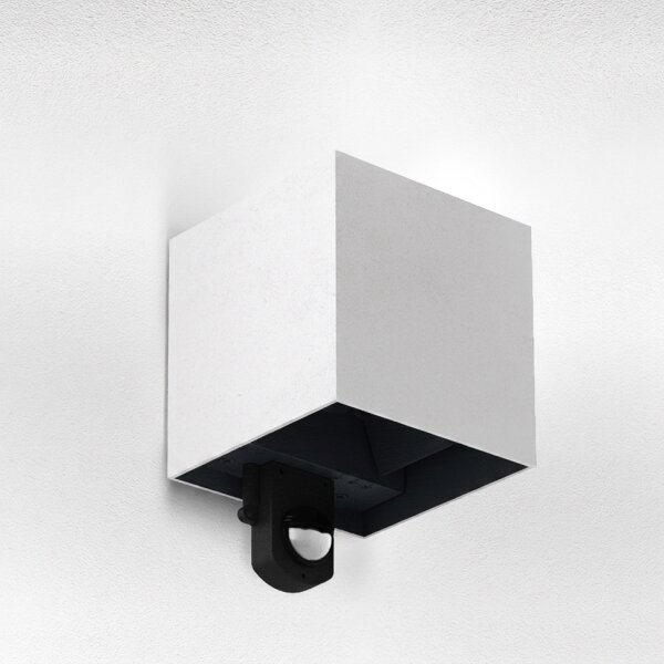 Brilagi - Aplică de perete LED pentru exterior cu senzor CUBE LED/6W/230V gri IP65