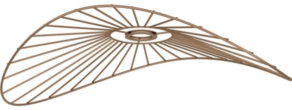 Brilagi - Lustră LED aplicată CERIA WIRE 1xE27/60W/230V 40x56 cm negru/bronz