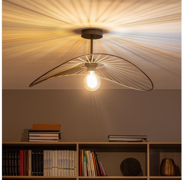 Brilagi - Lustră LED aplicată CERIA WIRE 1xE27/60W/230V 40x56 cm negru/bronz