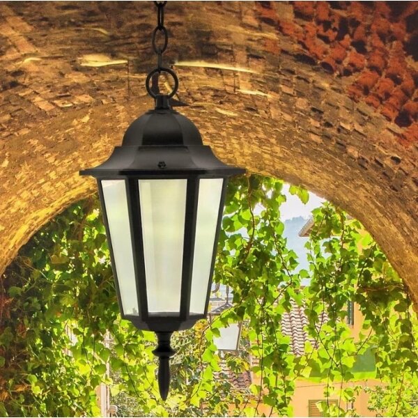 Lustră de exterior 1xE27/20W/230V IP43 negru