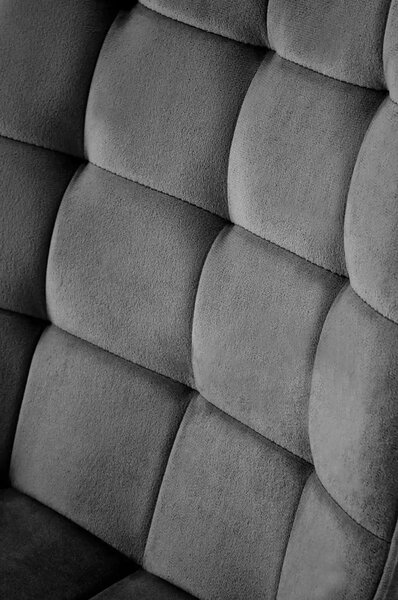 Scaun K580, negru - HLR 66, stofa catifelata/otel, 51x61x85 cm