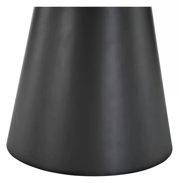 Masa extensibila ANGEL II, gri cu efect de marmura/negru, 120/160x120x