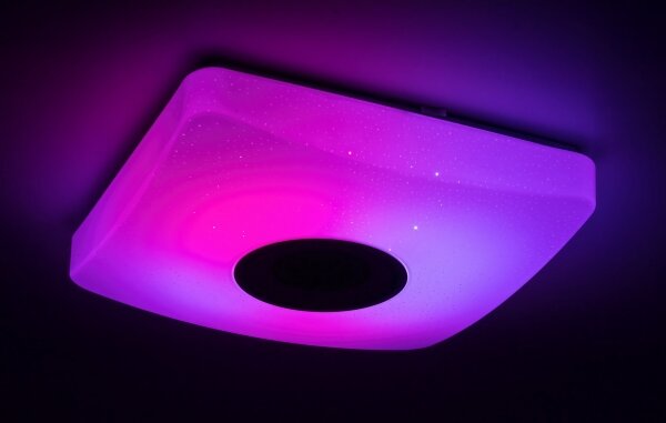 Rabalux - Plafonieră LED RGB dimmabilă cu difuzor, 18W/230V + telecomandă