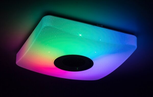 Rabalux - Plafonieră LED RGB dimmabilă cu difuzor, 18W/230V + telecomandă