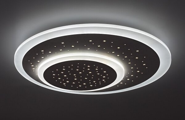 Rabalux - Plafonieră LED dimabilă, 47 W, 230 V, 3000-6000 K, cu telecomandă