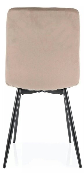 Scaun DAREN, bej inchis - Bluvel 40, stofa catifelata/metal, 45x39x91