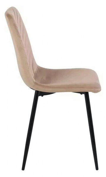 Scaun DAREN, bej inchis - Bluvel 40, stofa catifelata/metal, 45x39x91