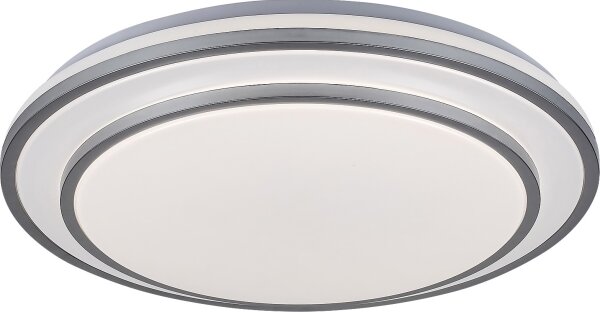 Rabalux 2131 - Plafonieră LED dimabilă LUPITA LED/40W/230V argintie + telecomandă