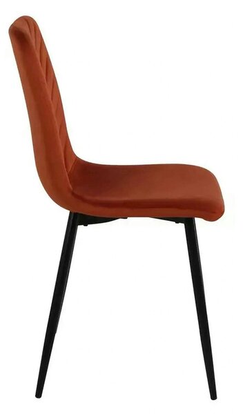 Scaun DAREN, scortisoara - Bluvel 4215, stofa catifelata/metal, 45x39x