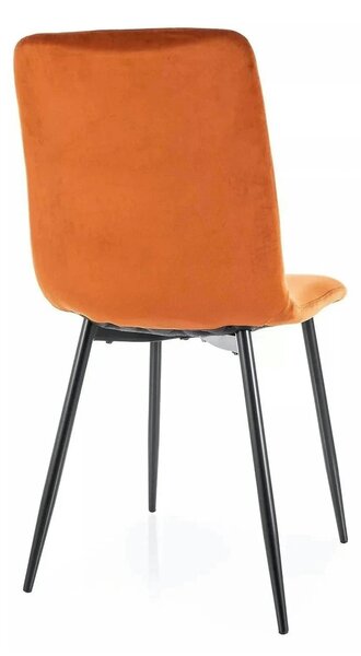 Scaun DAREN, scortisoara - Bluvel 4215, stofa catifelata/metal, 45x39x