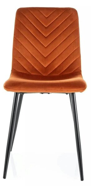 Scaun DAREN, scortisoara - Bluvel 4215, stofa catifelata/metal, 45x39x