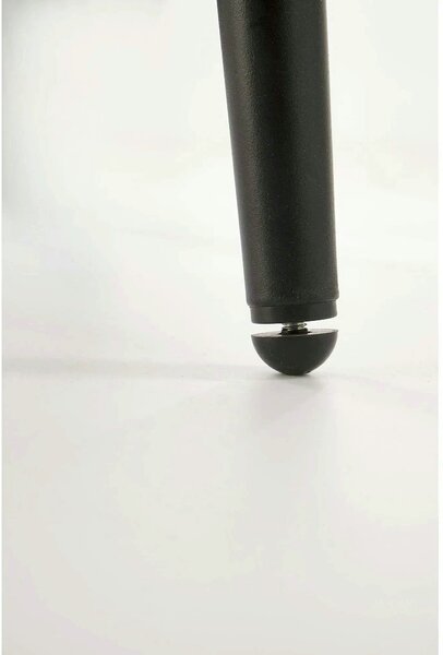 Scaun K580, gri - HLR 21, stofa catifelata/otel, 51x61x85 cm