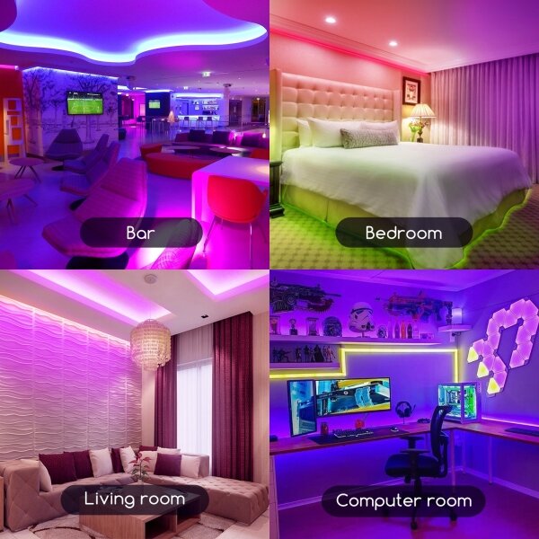 Bandă LED RGB dimabilă Aigostar 3m LED/24W/12/230V IP65 + telecomandă
