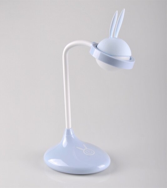Veioză LED tactilă pentru copii RABBIT LED/0,4W/5V 3000/6500K albastră + USB