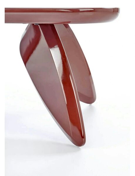 Masuta cafea SORAYA, visiniu, 120x60x36 cm
