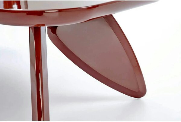 Masuta cafea SORAYA, visiniu, 120x60x36 cm