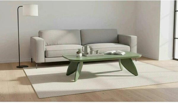 Masuta cafea SORAYA, verde deschis, 120x60x36 cm