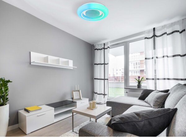 Plafonieră RGBW dimabilă BURRO LED/18W/230V Globo 41369-18 + telecomandă