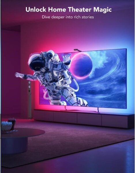 Govee DreamView T2 DUAL TV 55-65" SMART LED retroiluminare RGBIC Wi-Fi + telecomandă