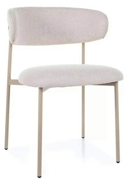Scaun ELTON, bej deschis - Brego 22/casmir, stofa clasica/metal, 56x46