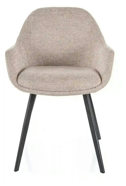 Scaun VINTO, bej - Brego 34, stofa clasica/metal, 57x45x85 cm