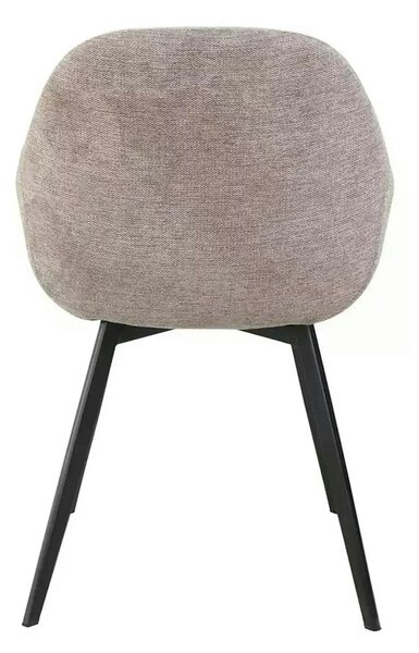 Scaun VINTO, bej - Brego 34, stofa clasica/metal, 57x45x85 cm