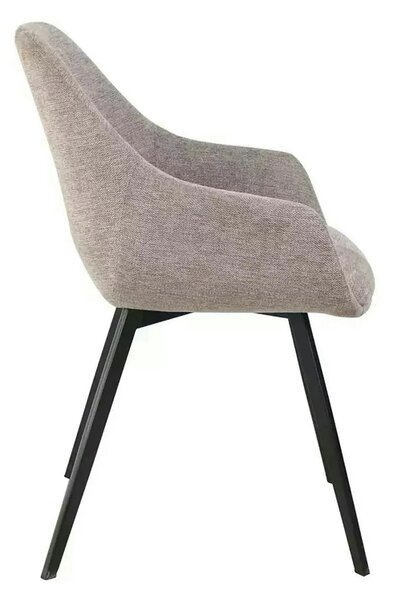 Scaun VINTO, bej - Brego 34, stofa clasica/metal, 57x45x85 cm