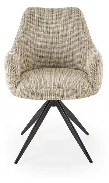 Scaun K564, bej/negru, stofa clasica/otel, 60x63x87 cm
