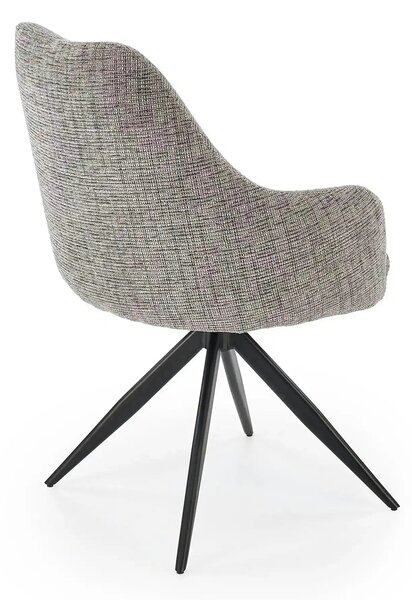 Scaun K564, gri/negru, stofa clasica/metal, 60x63x87 cm