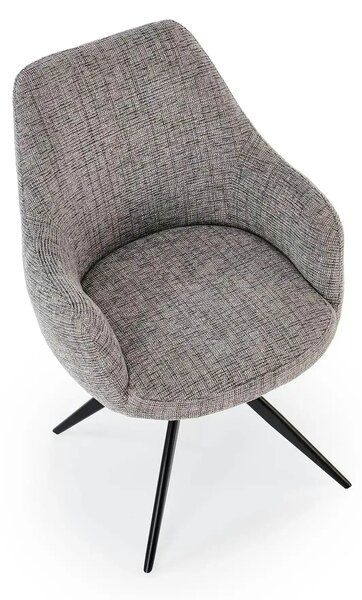 Scaun K564, gri/negru, stofa clasica/metal, 60x63x87 cm