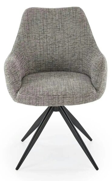 Scaun K564, gri/negru, stofa clasica/metal, 60x63x87 cm