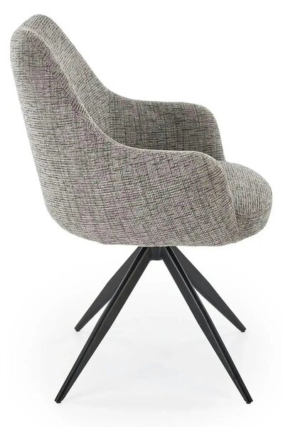 Scaun K564, gri/negru, stofa clasica/metal, 60x63x87 cm