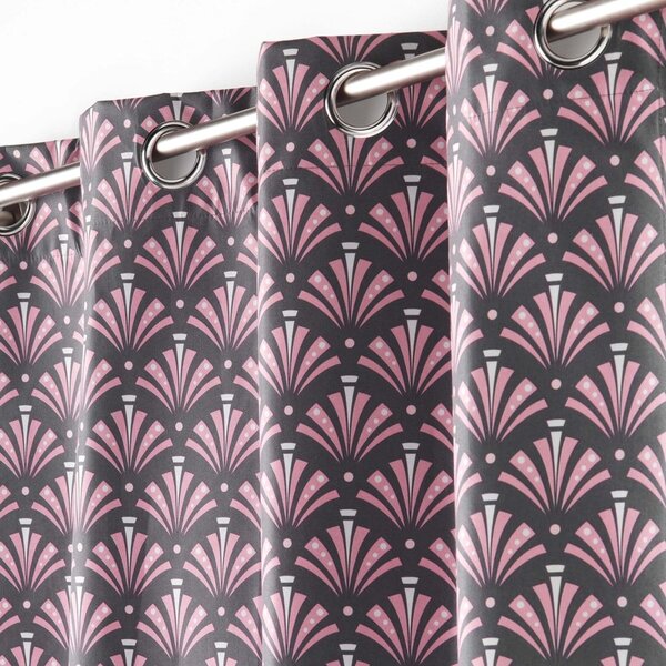 Draperie roz/gri blackout din microfibră 135x260 cm Surya – douceur d'intérieur