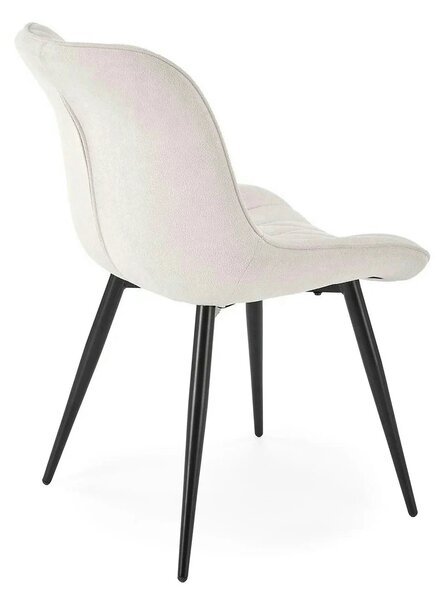 Scaun K567, bej - Havana 2, stofa catifelata/otel, 47x63x85 cm