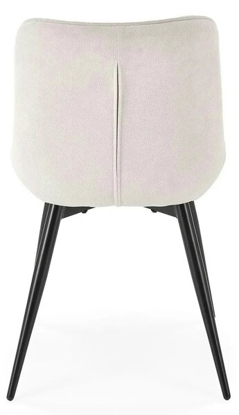 Scaun K567, bej - Havana 2, stofa catifelata/otel, 47x63x85 cm