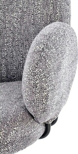 Scaun K568, gri/negru, stofa clasica/otel, 65x64x82 cm
