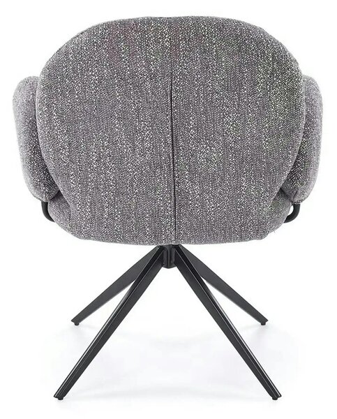 Scaun K568, gri/negru, stofa clasica/otel, 65x64x82 cm