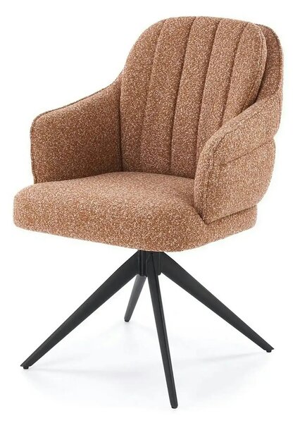 Scaun K570, scortisoara/negru, stofa/otel, 61x70x92 cm