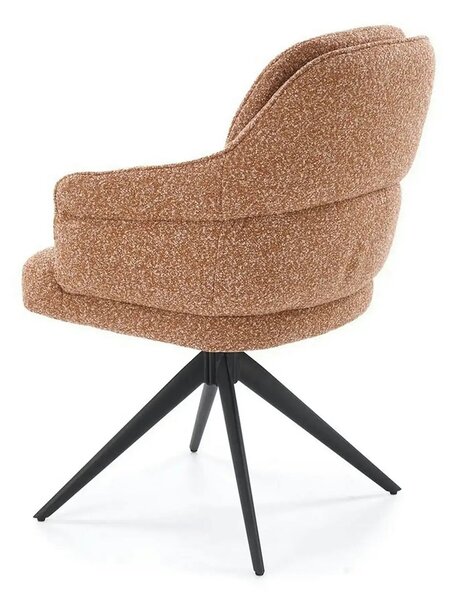 Scaun K570, scortisoara/negru, stofa/otel, 61x70x92 cm