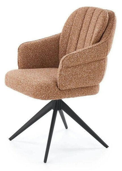 Scaun K570, scortisoara/negru, stofa/otel, 61x70x92 cm