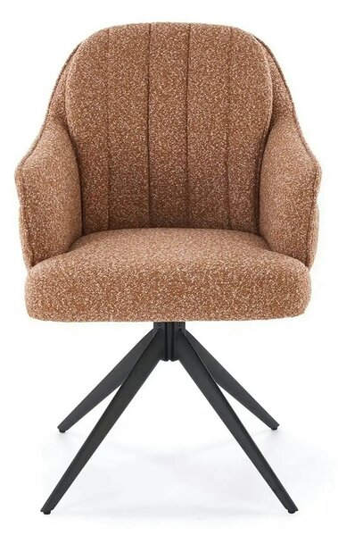 Scaun K570, scortisoara/negru, stofa/otel, 61x70x92 cm