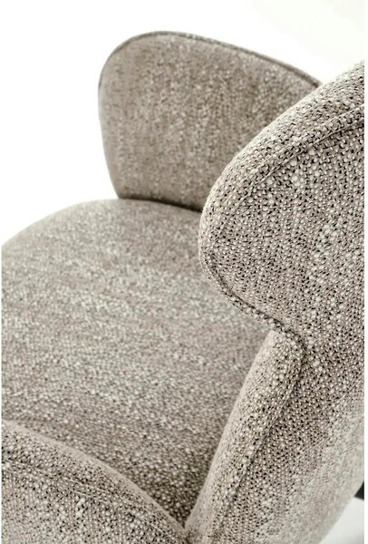 Scaun K571, bej inchis/negru, stofa clasica/otel, 63x64x93 cm