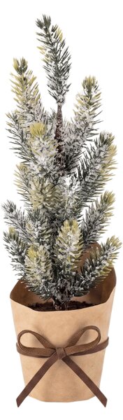Bradut decorativ de Craciun FROSTY TREE in ghiveci 22 cm