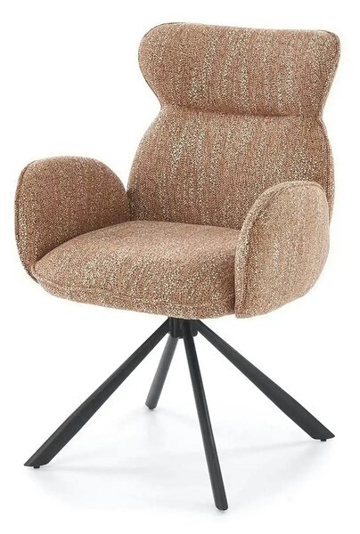 Scaun K571, scortisoara/negru, stofa clasica/otel, 63x64x93 cm
