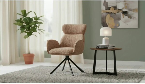 Scaun K571, scortisoara/negru, stofa clasica/otel, 63x64x93 cm