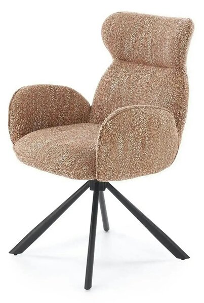 Scaun K571, scortisoara/negru, stofa clasica/otel, 63x64x93 cm