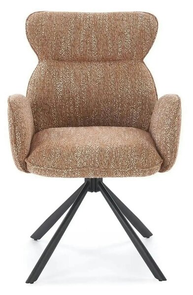 Scaun K571, scortisoara/negru, stofa clasica/otel, 63x64x93 cm
